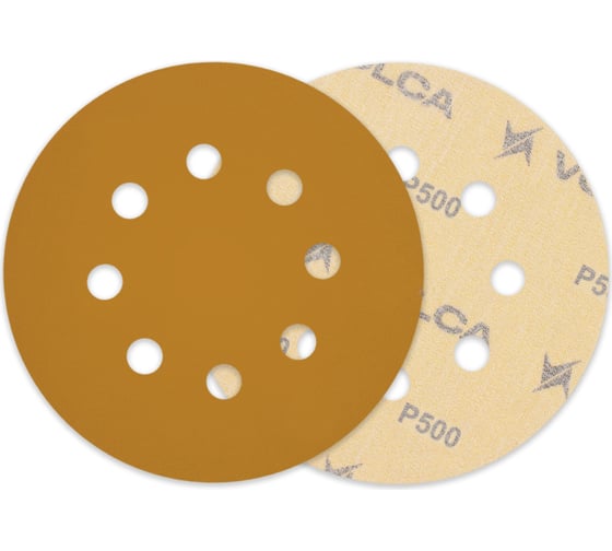 Изображение товара Диск абразивный на бумажной основе SAPPHIRE 125 мм, 8 отв., P500, 100 шт VOLCA 55110114050
