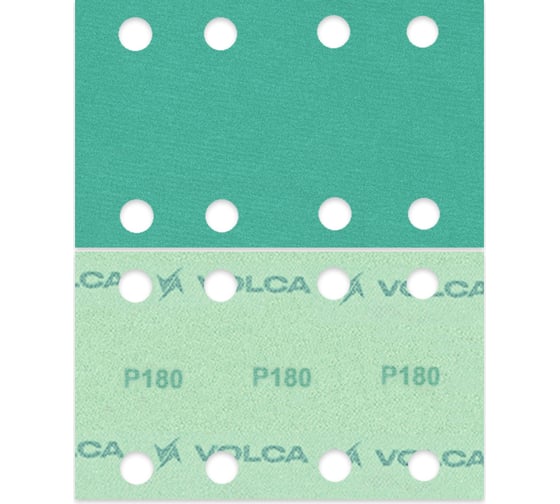 Изображение товара Полоса абразивная на пленочной основе Emerald 81x133 мм, 8 отв., P180., 50 шт VOLCA 52211013018