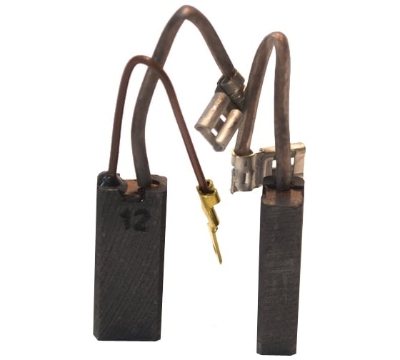 Изображение товара Комплект графитовых щеток 2 шт DеWalt/Metabo/Black Decker oem 582621-00/327148-01/31.603.741/582621-00/327148-01/as Asein 1658JX