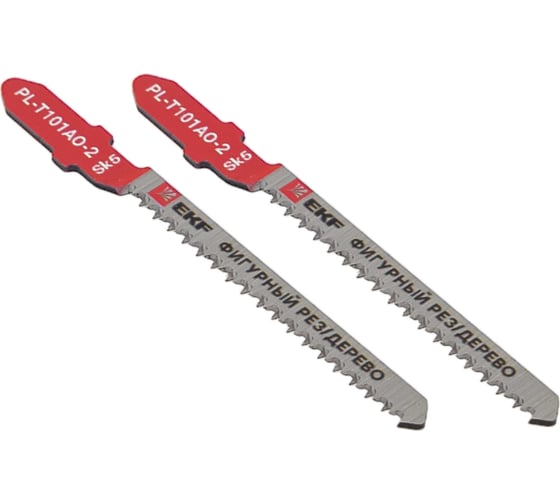 Изображение товара Пилки для электролобзика Expert T101AO, фигурный рез по дереву, SK5, 2 шт EKF pl-t101ao-2