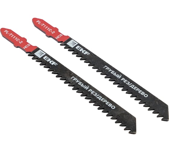 Изображение товара Пилки для электролобзика Master T111C, грубый рез по дереву, HCS, 2 шт EKF pl-t111c-2