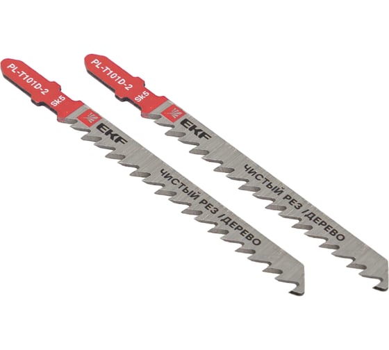 Изображение товара Пилки для электролобзика Expert T101D, чистый рез по дереву, SK5, 2 шт EKF pl-t101d-2