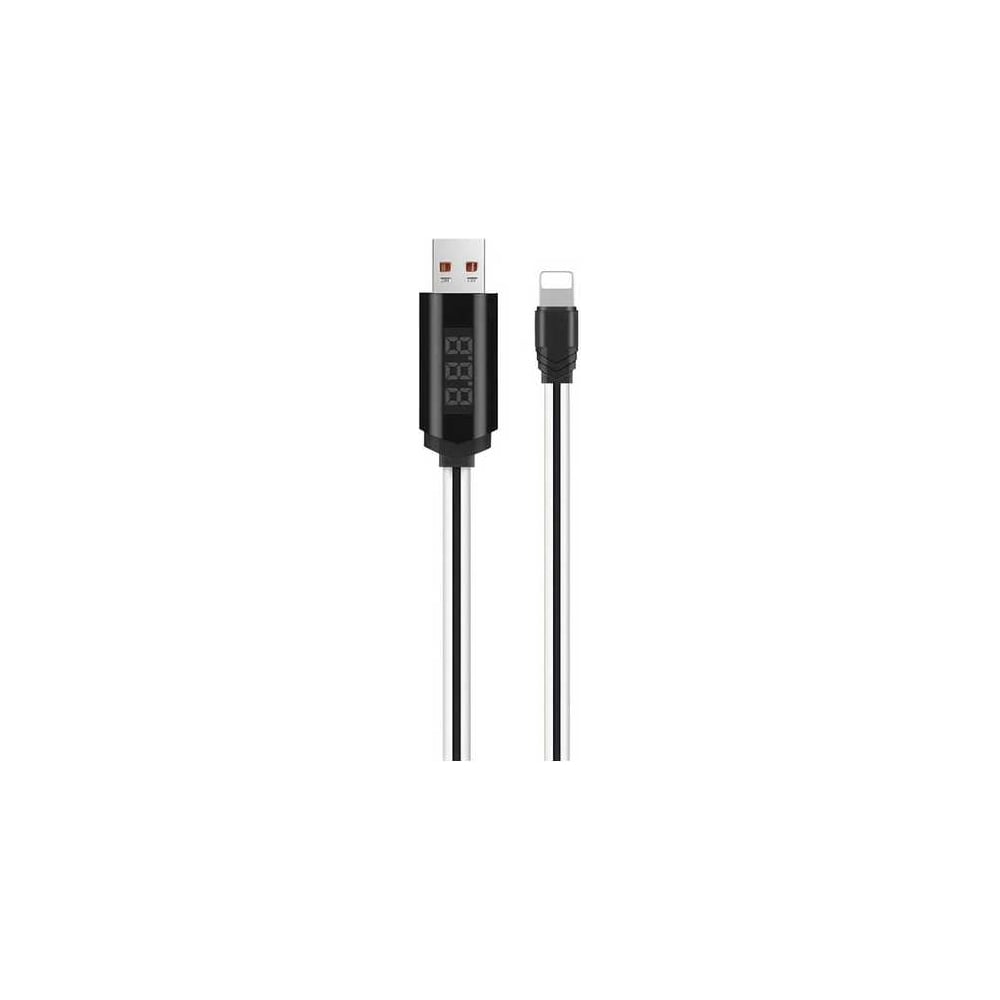 Usb кабель Hoco u29 timer lightning 8-pin, led дисплей, 1м, tpe (белый) 0L-00038968