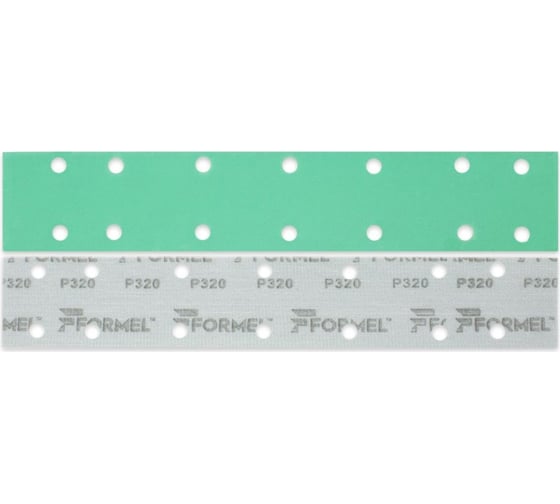 Изображение товара Полоса на пленочной основе FILM 70x420 мм, 14 отверстий, P320, 50 шт Formel 82354030320