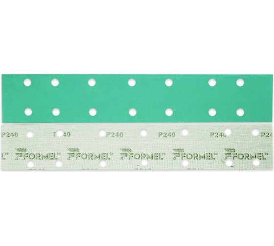 Изображение товара Полоса на пленочной основе FILM 70x420 мм, 14 отверстий, P240, 50 шт Formel 82354030240