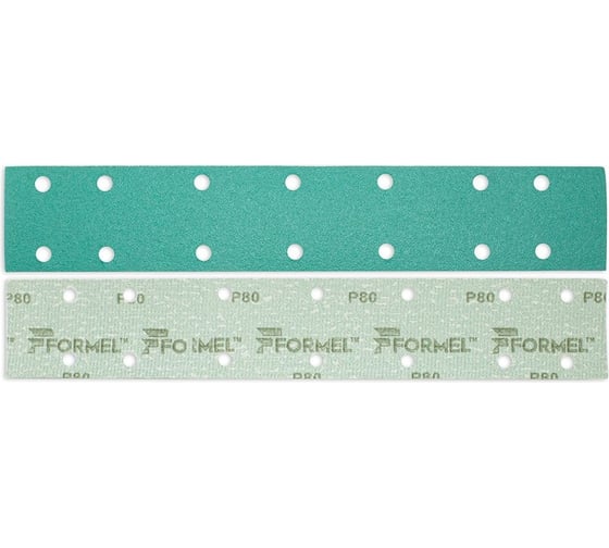 Изображение товара Полоса на пленочной основе FILM 70x420 мм, 14 отверстий, P80, 50 шт Formel 82354030080