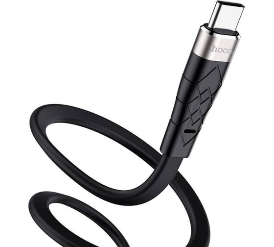 Изображение товара Usb кабель Hoco x53 angel type-c, 3а, 1м, силикон, черный 0L-00049864
