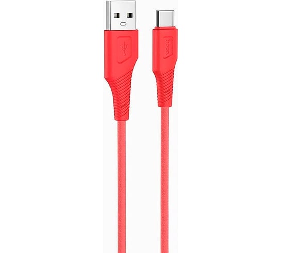 Изображение товара Usb кабель Hoco x58 airy type-c, 3а, 1м, силикон, красный 0L-00053825