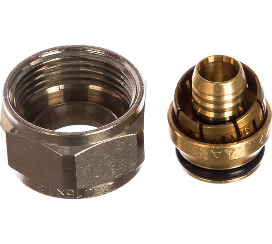 Изображение товара Зажимной адаптер из покрытой латуни UPONOR FLEX-X PE-X 16X2,2-3/4"ВР евроконус '10Ф UP 1045542