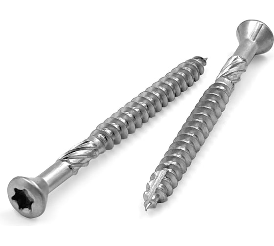 Изображение товара Саморез KREPFIELD нержавеющий, 5x50 мм, террасный, art 9043, с1, 50 шт. в упак. 9043С1САМОРЕЗ5Х50-50