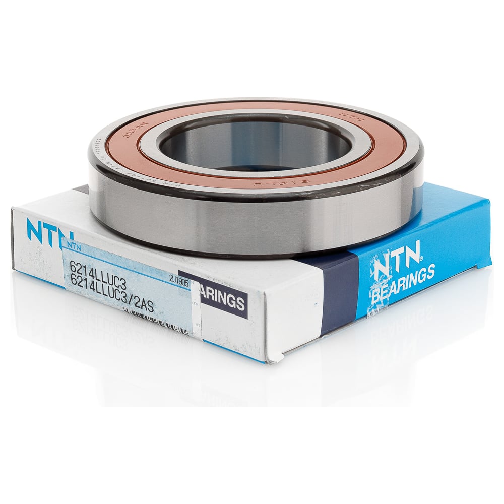 Изображение товара Подшипник NTN 6214 LLUC3/2AS (2RS) - радиальный шариковый с двойным уплотнением