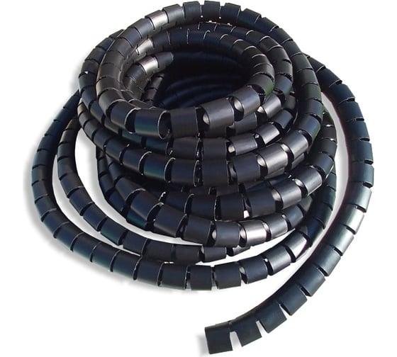 Изображение товара Спиральный защитный рукав PARLMU LXQ 22-1-k10 полиэтилен, размер 22, цвет черный, длина 10 м PR4800400-10