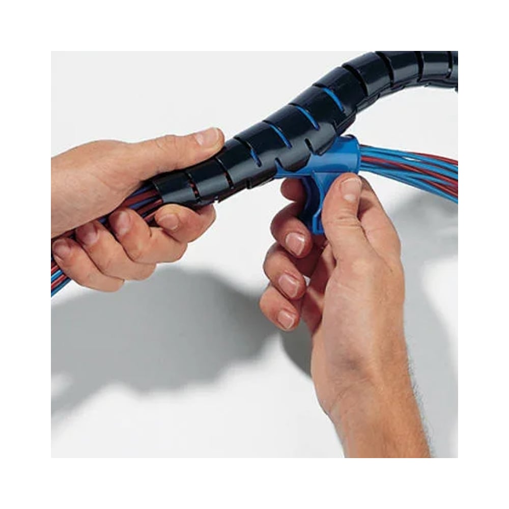 Изображение товара Спиральный защитный рукав PARLMU LXQ 16-1-k5 полиэтилен 5 м черный