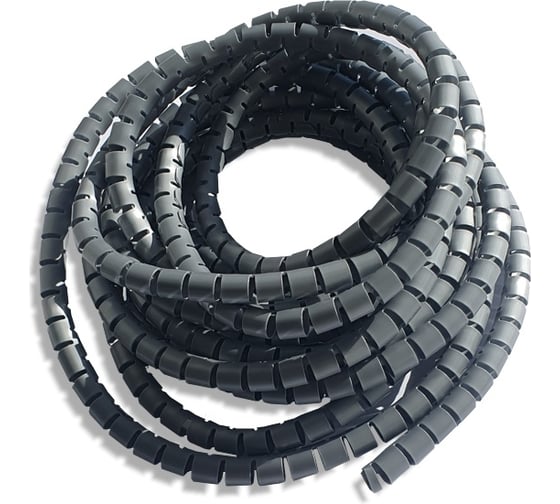 Изображение товара Спиральный защитный рукав PARLMU LXQ 10-3-k10 полиэтилен, размер 10, цвет серый, длина 10 м PR5000200-10