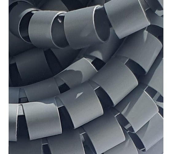 Изображение товара Спиральный защитный рукав PARLMU LXQ 16-3-k5 полиэтилен, размер 16, цвет серый, длина 5 м PR5000300-5