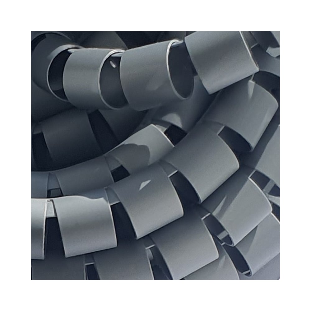 Изображение товара Защитный спиральный рукав PARLMU LXQ 8-3-k2 полиэтилен 2 метра серый