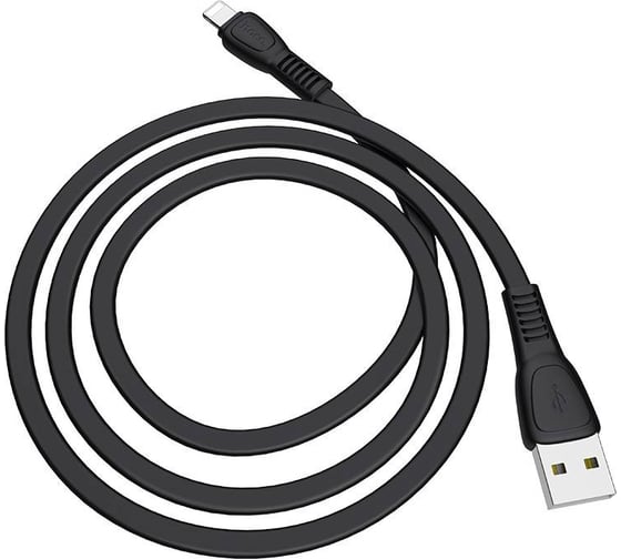 Изображение товара Кабель Hoco Usb x40 noah lightning 8-pin, 2.4а, 1м, tpe (черный) 0L-00050578