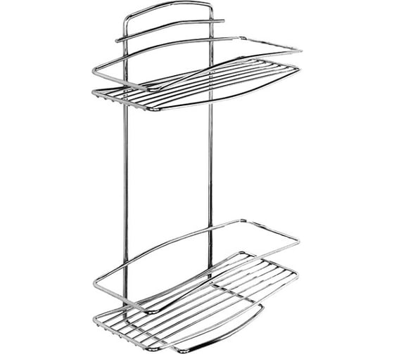 Изображение товара Двухъярусная прямая полка, стальная проволока Milardo 12 MI 212W020M44