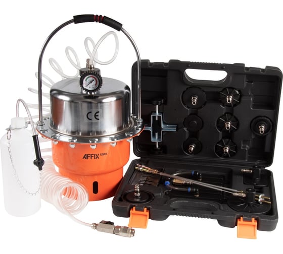 Изображение товара Набор приспособлений для замены тормозной жидкости AFFIX 5 л, комплект крышек адаптеров, 20 предметов AF10240005