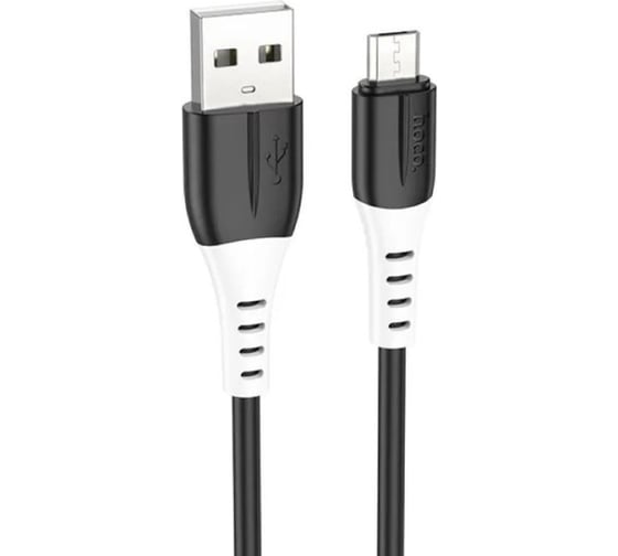 Изображение товара Usb кабель Hoco x82 microusb, 2.4а, 1м, силикон (черный) 0L-00055149