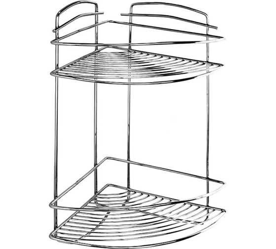 Изображение товара Двухъярусная угловая полка, стальная проволока Milardo 9 MI 209WC20M44