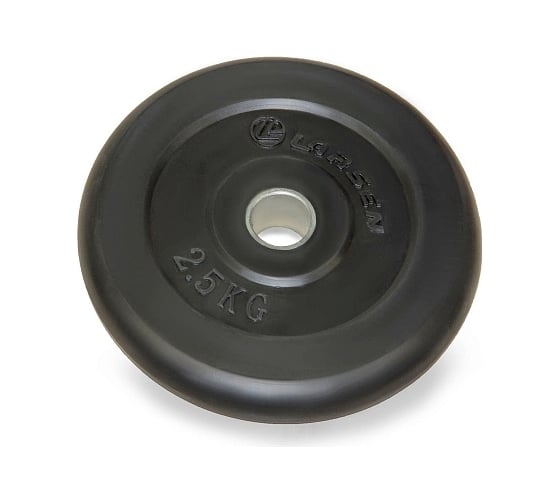 Изображение товара Обрезиненный диск Larsen nt121 черный, 25.6мм, 2.5кг 4690222035018
