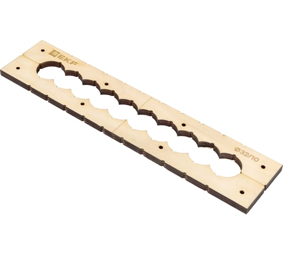 Изображение товара Шаблон для групповых отверстий c 10 отверстиями диаметром 32 мм Expert EKF sh-d32-10