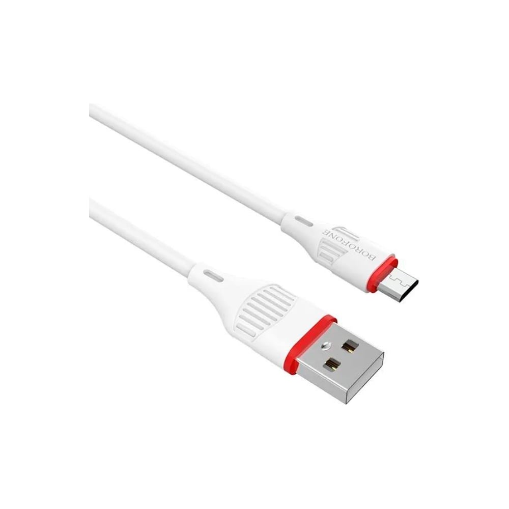 Изображение товара USB кабель Borofone bx17 enjoy microusb 1м PVC белый