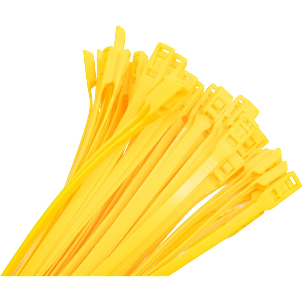 Изображение товара Разъемные стяжки с горизонтальным замком FORTISFLEX КСГ 8х400 желтые