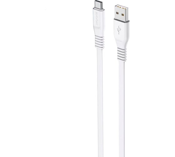 Изображение товара Usb кабель Borofone bx23 wide power type-c, 1м, 3a, pvc, белый 0L-00051126