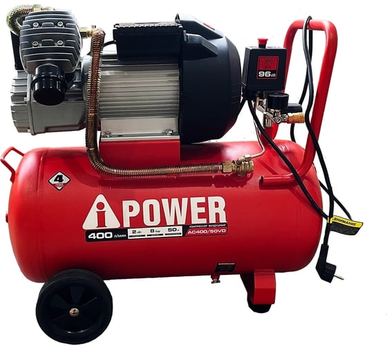 Изображение товара Поршневой масляный компрессор A-iPower AC400/50VD 50105