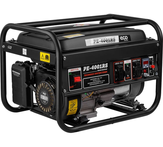 Изображение товара Бензиновый генератор ECO PE-4001RS Black Edition EC1565-1