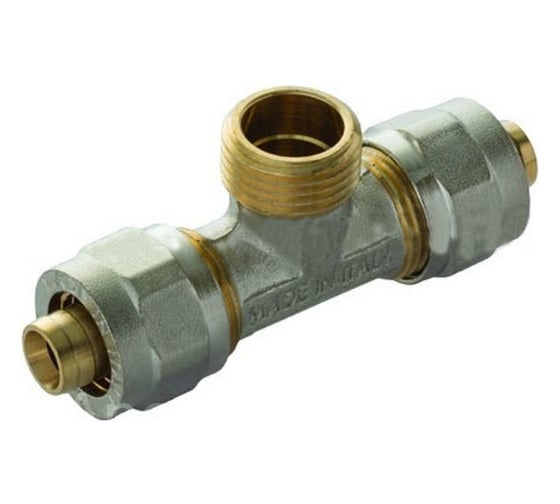 Изображение товара Тройник с 2 адаптерами APE НР1/2х20 733L 12x20