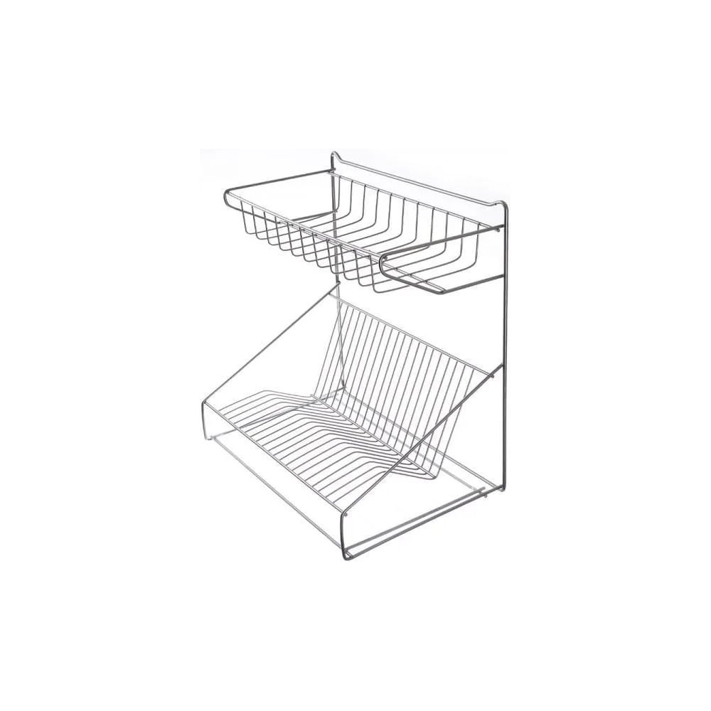Изображение товара Универсальная сушилка для посуды Rosenberg RUS-285020 с двумя ярусами и поддоном