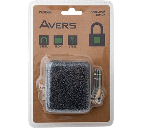 Изображение товара Навесной замок Avers PD-15-80-Blister 00022994
