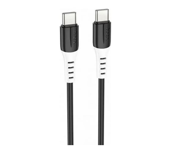 Изображение товара Usb-c кабель Hoco x82 type-c, 3а, pd60w, 1м, силикон (черный) 0L-00055147