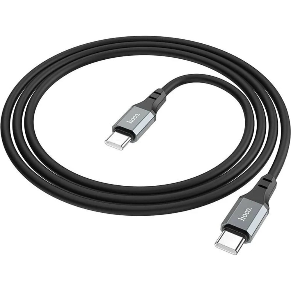 Изображение товара Usb-c кабель Hoco x86 spear type-c 3А PD60W 1м силикон черный