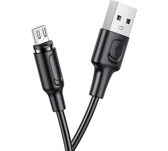 Изображение товара USB кабель Borofone bx41 amiable microusb, магнитный, 1м, 2.4a, pvc (черный) 0L-00049995