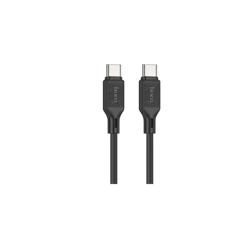 Изображение товара Usb-c кабель Hoco x90 cool type-c 3А 60W силикон черный 1м