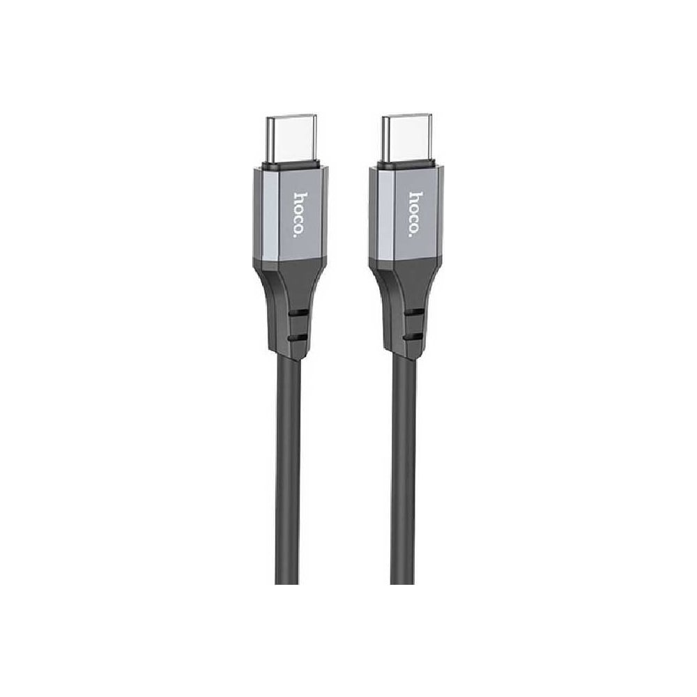 Изображение товара Usb-c кабель Hoco x92 honest type-c 3м, 3A, PD60W, силиконовый, черный