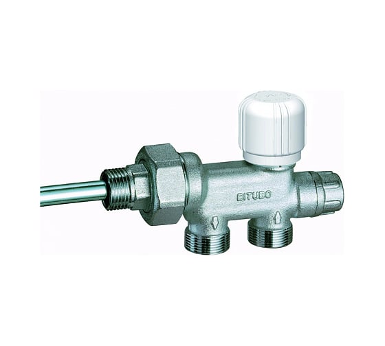 Изображение товара Терморегулирующий узел нижнего подключения FAR отводы М24х19, к радиатору 3/4" FV 1430 C34