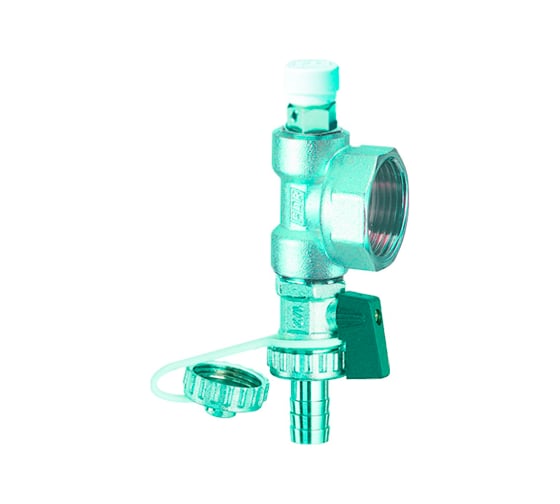 Изображение товара Хромированный концевой узел FAR 1" ручной воздухоотвод., слив.кран FK 4070 M138