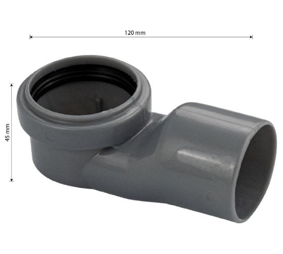 Изображение товара Колено для трапа Санакс боковое подключение к канализации d50 772797