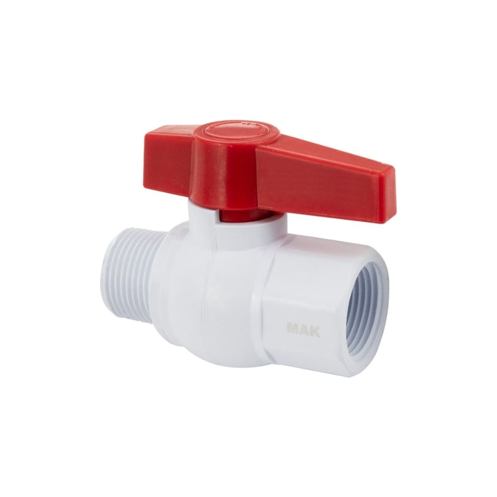 Изображение товара Шаровой кран Санакс мак с резьбой из ABS-пластика 25 мм