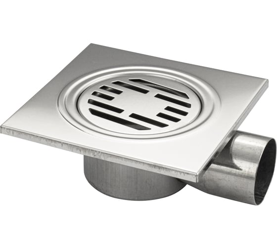 Изображение товара Трап из нержавеющей стали Санакс 15x15 d50 угловое соединение 00023