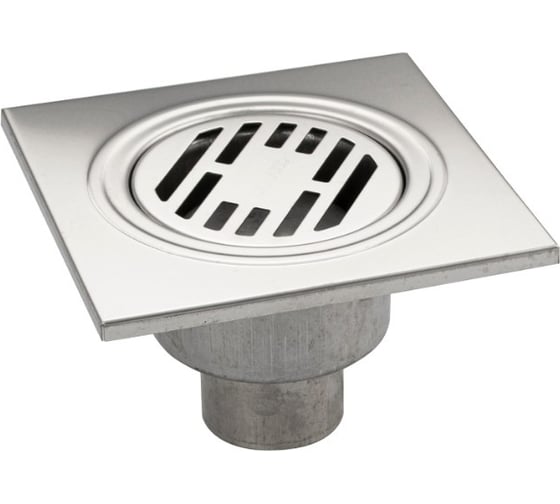 Изображение товара Трап из нержавеющей стали Санакс 15x15 d50 прямое соединение 00022