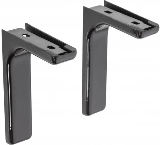 Изображение товара Полкодержатель GTV L- 180 мм, черный 2 шт WB-WS-18-020