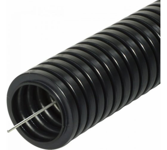 Изображение товара Гофротруба Урал ПАК лег. ПНД 32 мм 10 м с пр. черная ГФ-1100032-010