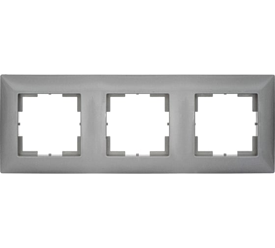 Изображение товара Трехместная рамка Кунцево-Электро "мария" мрфи11.12.00.00 алюминий 110060
