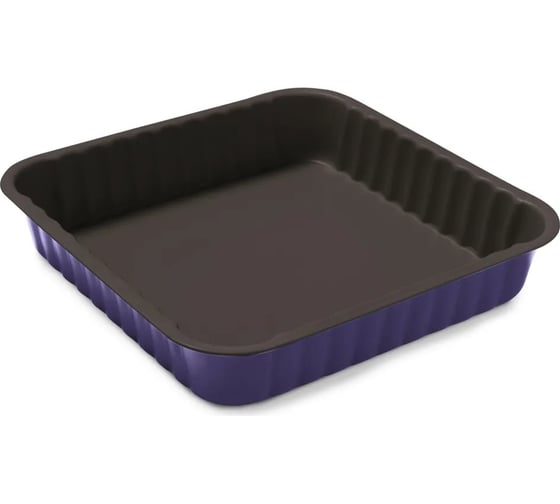 Изображение товара Квадратная рифленая форма для выпечки GUARDINI Bon Ton фиолетовая, 24x24 см 74524PULBHEE